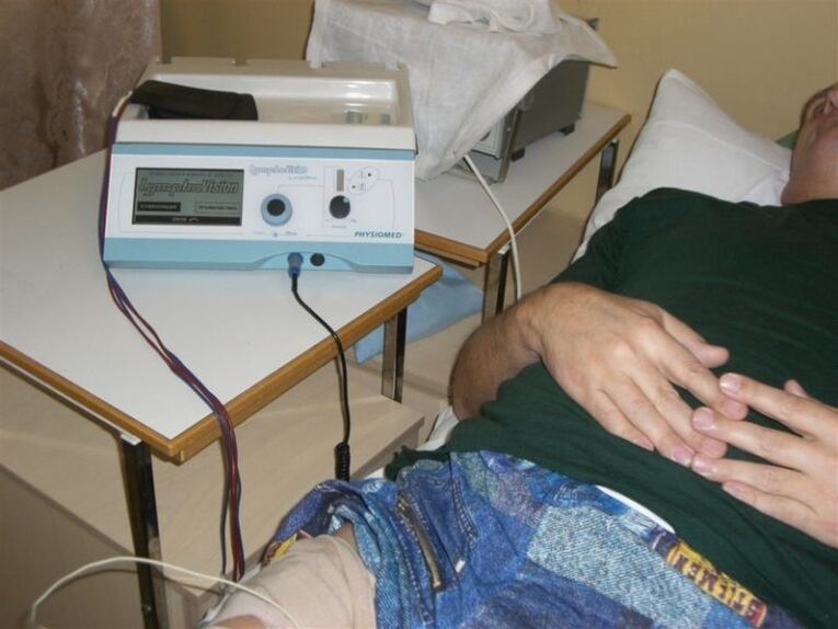 Physiotherapieverfahren bei der Behandlung von Prostatitis. 